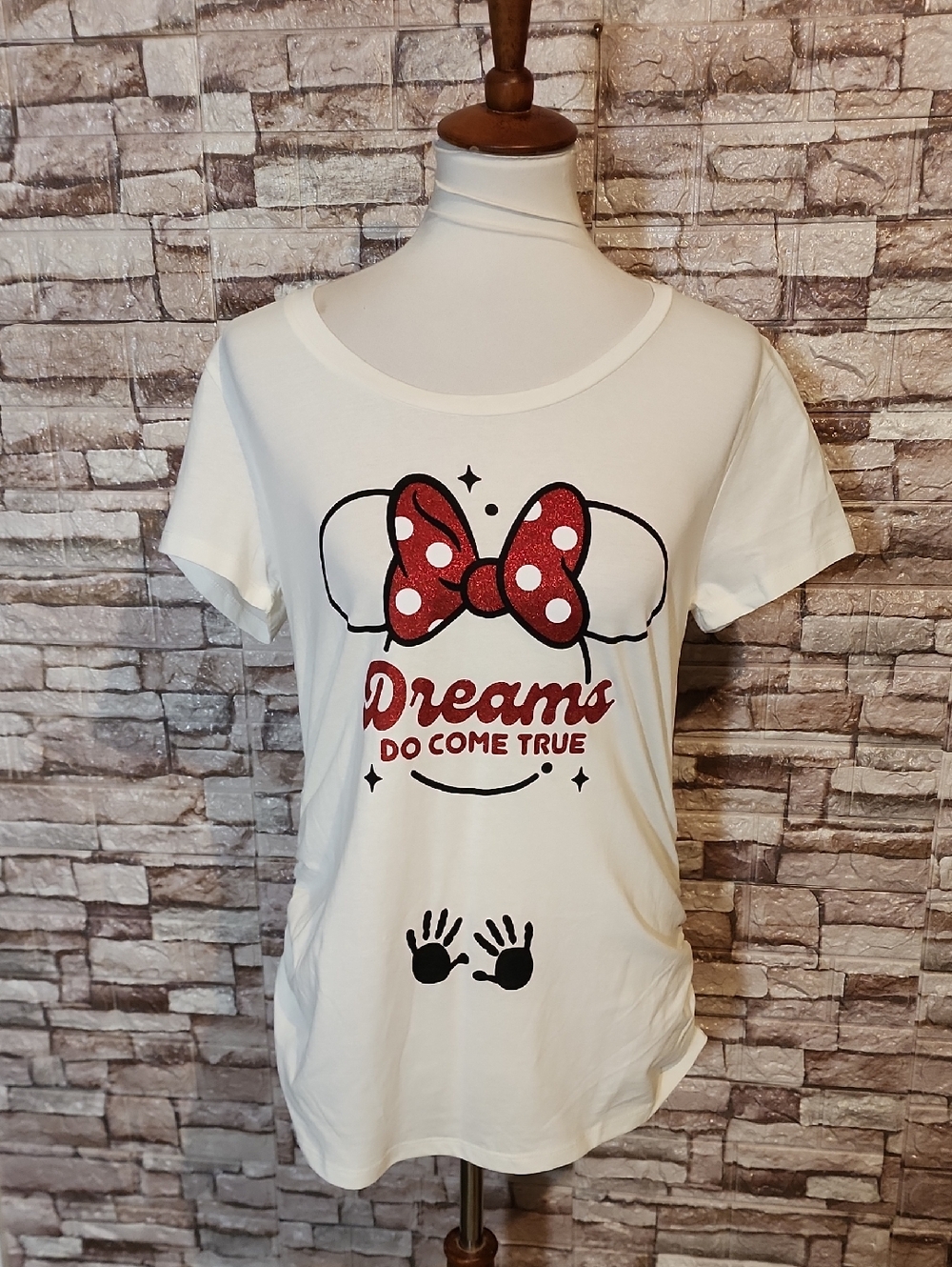 Disney Dreams Do Come True White Maternity T-Shirt
